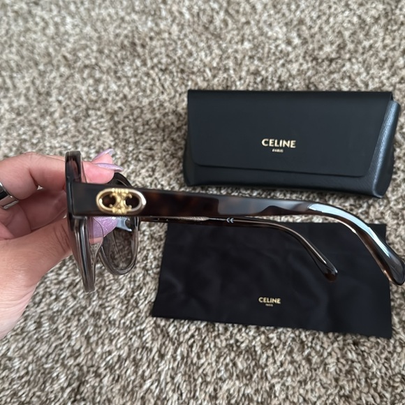 Authentic Celine Triomphe Sunglasses (Brown Tortoise) main image 6